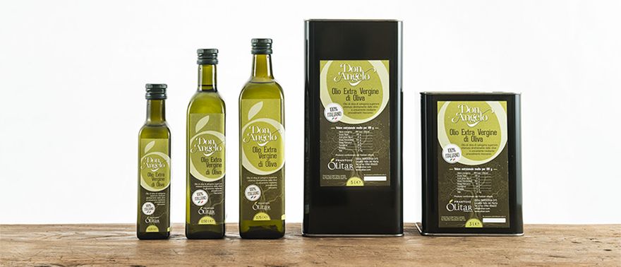 Confezioni di olio extravergine d'oliva